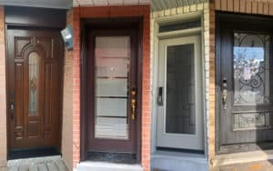 Door replacement samples of 4 doors replaced